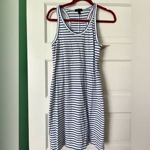 Jcrew striped racer back dress small